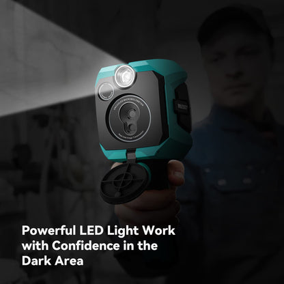 Warmtebeeldcamera, MiLESEEY Handheld 256* 192 IR-resolutie warmtebeeldcamera, 3,5 inch LCD-scherm, IP65 waterdicht, oplaadbaar, 6 paletten, thermische camera met automatische trackfunctie voor koude