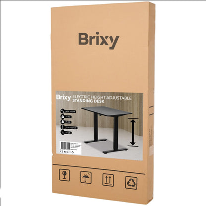 Brixy Zit Sta Bureau - Elektrisch Verstelbaar In Hoogte - 140 x 60 CM - Zwart