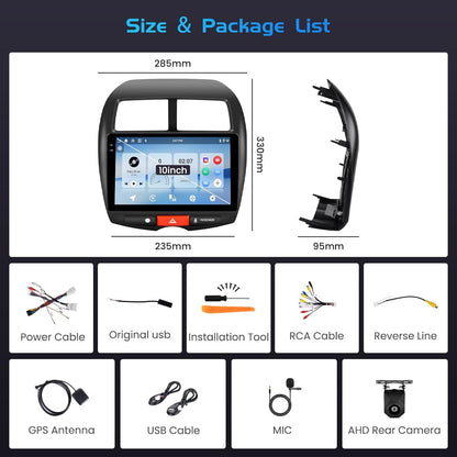 4+64GB Autoradio – Multimedia Systeem – Navigatie Radio – Touchscreen GPS – Android 15 – 10 Inch In-Cell Scherm – Draadloze CarPlay & Android Auto