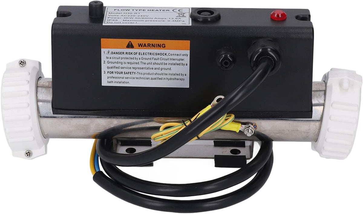 Zwembadverwarming Elektrische Bubbelverwarming Thermostaat met Temperatuurregeling Zelfverwarming voor Spa Badkuip Zwembad Bedraad 3kW de stop. de Beurt L Poolverwarming (2KW)