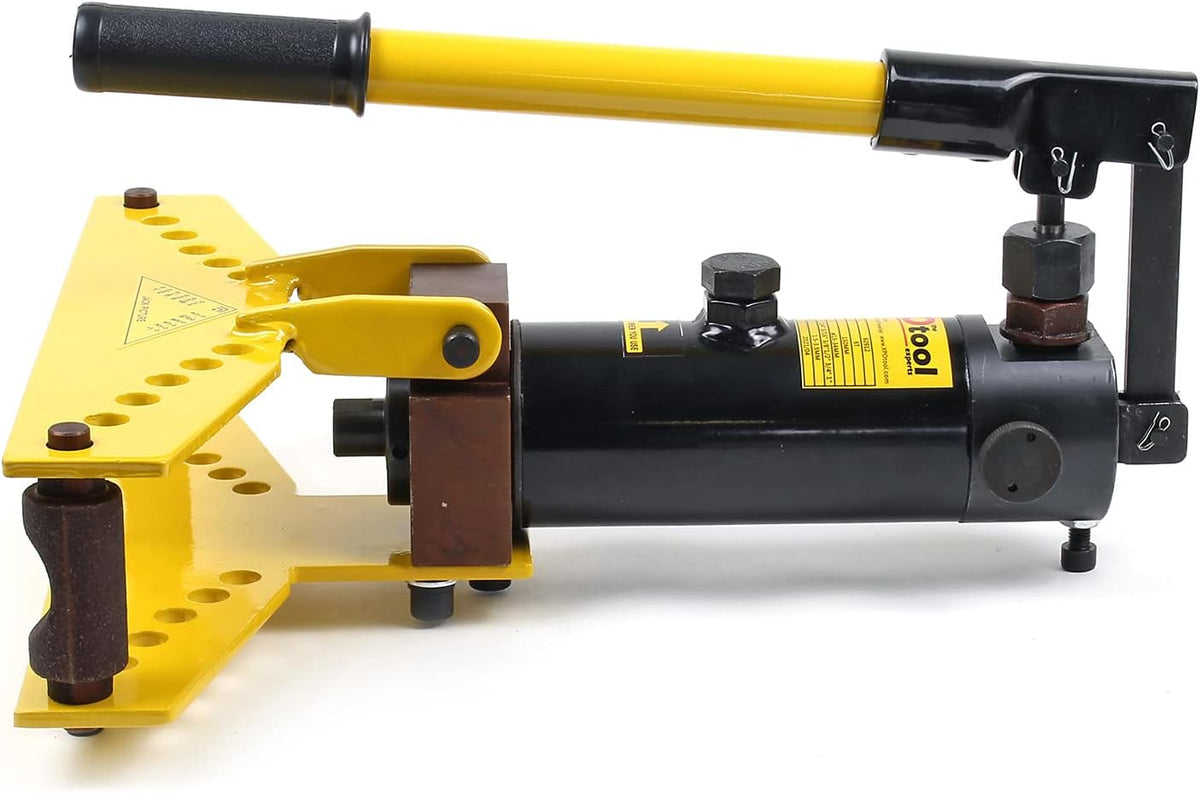 Wiltec hydraulische buizenbuiger 6t, pijpenbuiger met 6 buigelementen, buigmachine voor pijpen en buizen Ø 6,35–25,4 mm, manuele pneumatiche pijpbuigmachine