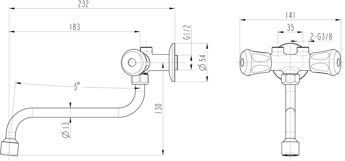 Thermoflow ELEX35ARM 1320ELEX35ARM kleine doorstroomboiler, 35 W, 230 V, wit