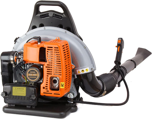 Petrol Leaf Blower 2-Stroke Engine 63cc Back Leaf Blower Petrol Leaf Blower with 1.8L Tank Light Flexible Air-Cooled Petrol Leaf Blower - QUORE