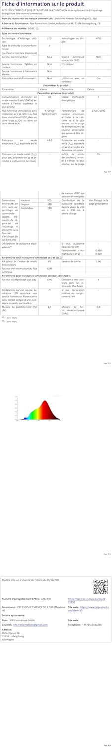 RGB Videolamp Set van 2 – Videolicht – Studiolicht – Fotolicht – Continu Licht – 2x60W, 22.000 Lux @ 0,5 m – 1% Nauwkeurig Dimmen, 360° RGB, 2500K-8500K, CRI97+/TLCI98+