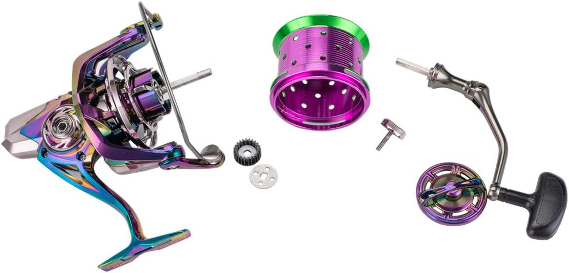 Diwa Spinning Visserijmolens 70 LBS Max Drag Power 18+1 Roestvrij BB Metal Body Casting Visserijwiel 8000 10000 12000 Spool Series Zoetwater Zoutwater Big-Game Surf Ultra Smooth Spinning Reel