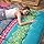 MAXYOYO Retro boho matras, Japanse vintage bloemenvloermat, rolbaar logeerbed, slaapbed en camping, draagbaar, tatami mat (Bohemian B, 135 x 190 cm)