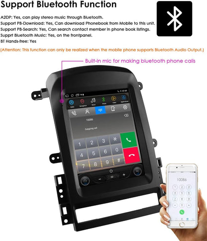 Ossuret Autoradio voor Chevrolet Captiva (2006-2012) (Lage configuratie), 9,7 Inch Android 13 Touchscreen 2+32GB GPS Navigatie met Carplay DSP Stuurwielbediening (Model A)