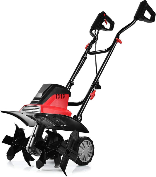 FANTASK 1500 W elektrische grondhak met 6 hakmessen, vloerfrees, tuinfrees, 43 cm werkbreedte en 22 cm werkdiepte 400 omw/m