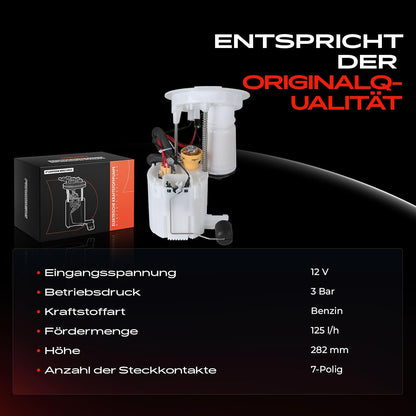 Brandstoftoevoereenheid – Brandstofpomp – Brandstofpomp-module – Brandstoftoevoermodule – Brandstoftoevoer – Voor OEM 16117344066 – Geschikt als vervanging – Helpt bij constante brandstoftoevoer