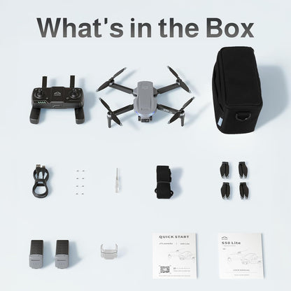 Ameta Drone met Camera 4K Professional met GPS, S50 Lite FPV Drone voor Kinderen en Volwassenen met Automatische Terugkeer/ 50 Minuten Vliegtijd/Follow Me/Intelligente Modus, Minder dan 249 g