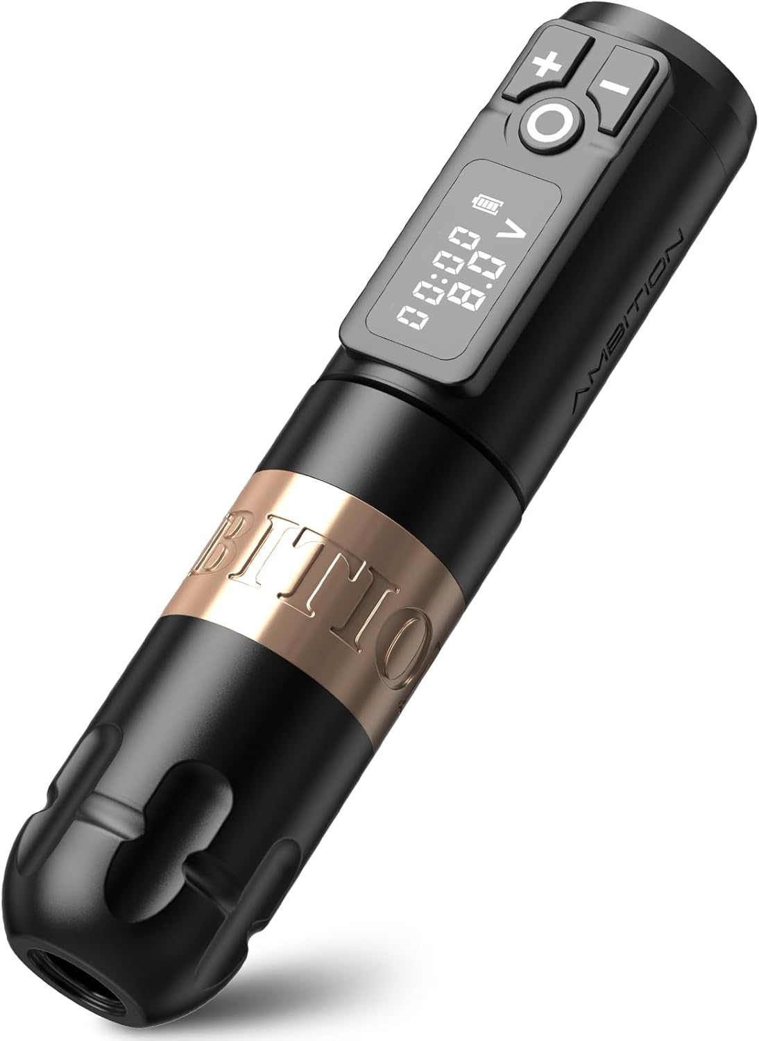 Ambition Soldier Rotating Battery Pen Tattoo Cartridge Machine with 2400mAh Wireless Power Coreless Motor Digital LED Display for Professionals and Beginners Tattoo Artists