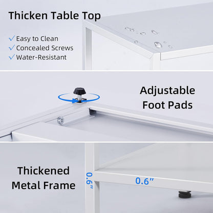 HDANI Metalen consoletafel van 120 cm met 3 niveaus, smalle ingangstafel, moderne sofatafels voor entree, woonkamer, slaapkamer, zwart