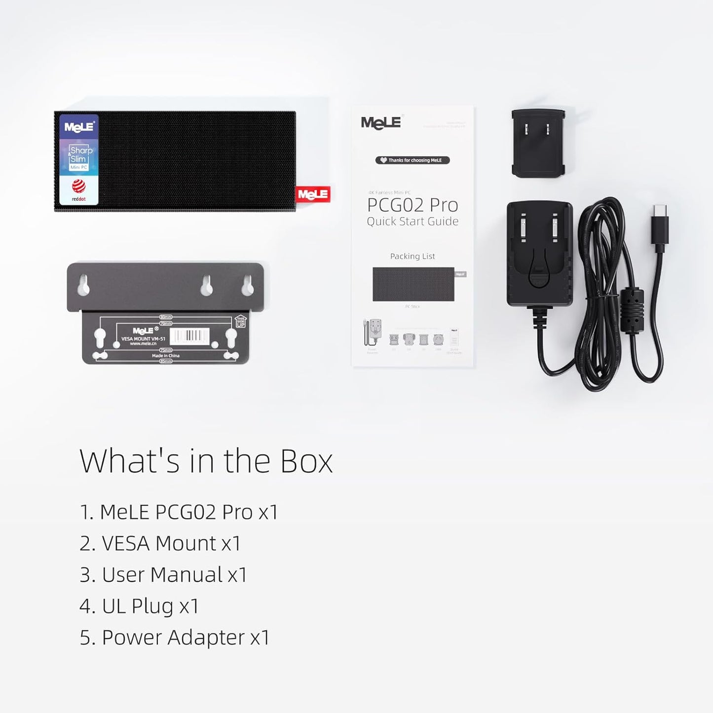Mini PC – Mini Computer – Mini Desktop – Pocket PC – Compact PC – Intel N100 Quad-Core – 8GB RAM 256GB SSD – Dubbele HDMI-uitgang – USB-C PD3.0