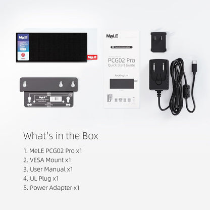 Mini PC – Mini Computer – Mini Desktop – Pocket PC – Compact PC – Intel N100 Quad-Core – 8GB RAM 256GB SSD – Dubbele HDMI-uitgang – USB-C PD3.0