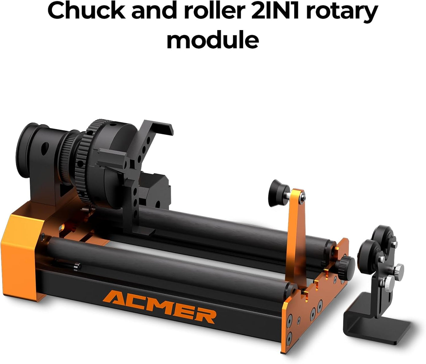 ACMER M4 laser roterende rollaser roterende roller lasergravure Y-as roterende rol 360° met 3-150 mm graveerruimte voor cilindrische objecten en ringen geschikt voor hv en de meeste