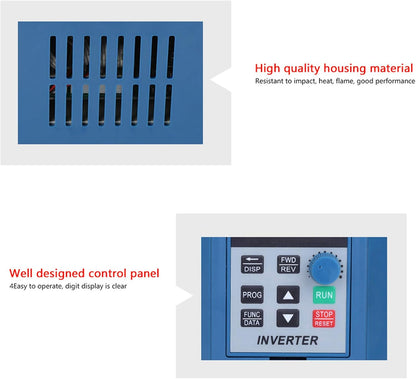 4KW VFD-omvormer, AC 380V AT3-4000X driefasige frequentieomvormer Converter Professionele variabele Frequeza-aandrijving Ingebouwde filter