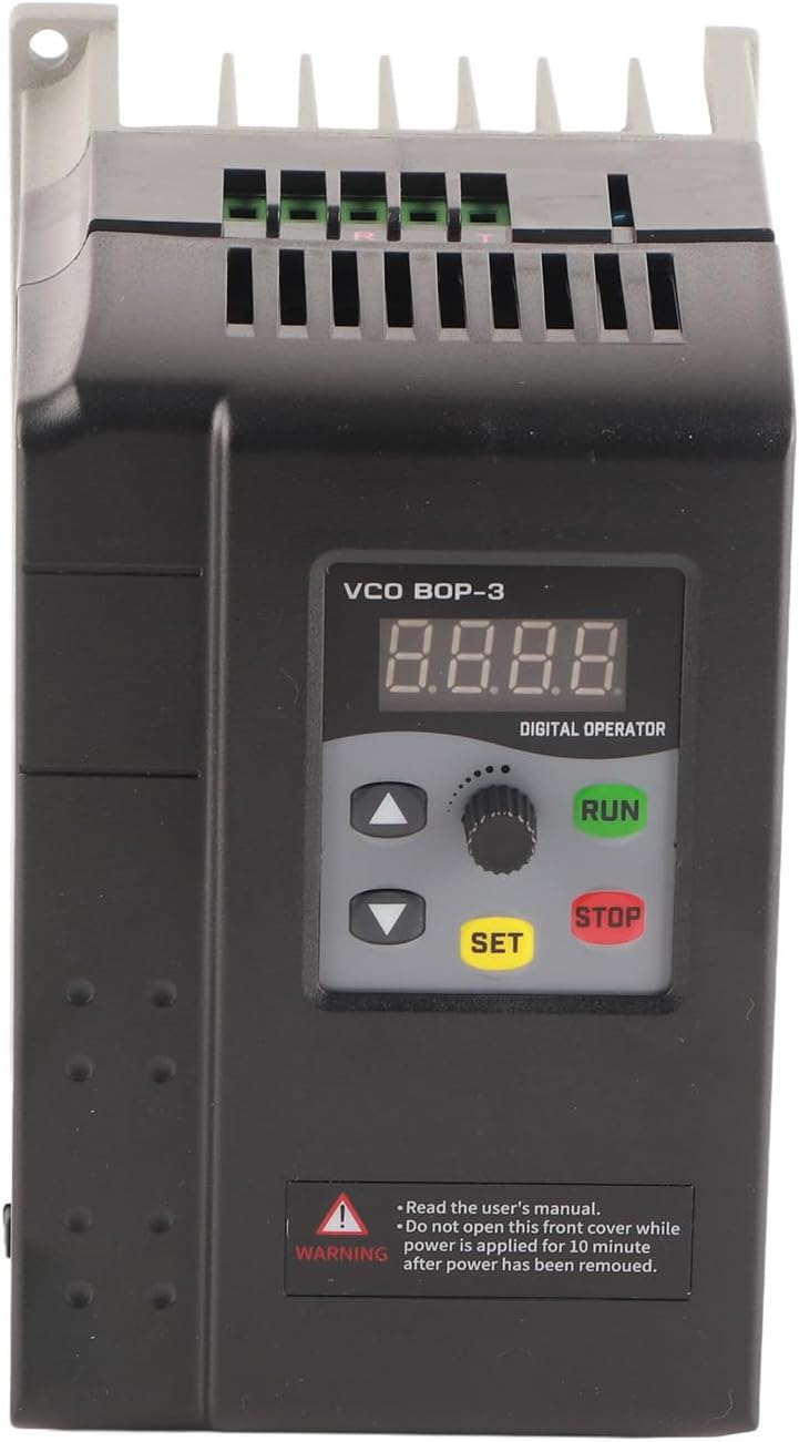 AC 220-240V Variabele frequentieomvormer, enkelfasige ingang 3 fase-uitgang VFD Vector Motor Control Inverter, Low Noise Motor Governor voor Motor Speed Control 2.2kw