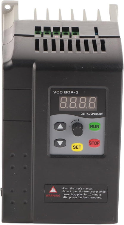 AC 220-240V Variabele frequentieomvormer, enkelfasige ingang 3 fase-uitgang VFD Vector Motor Control Inverter, Low Noise Motor Governor voor Motor Speed Control 2.2kw