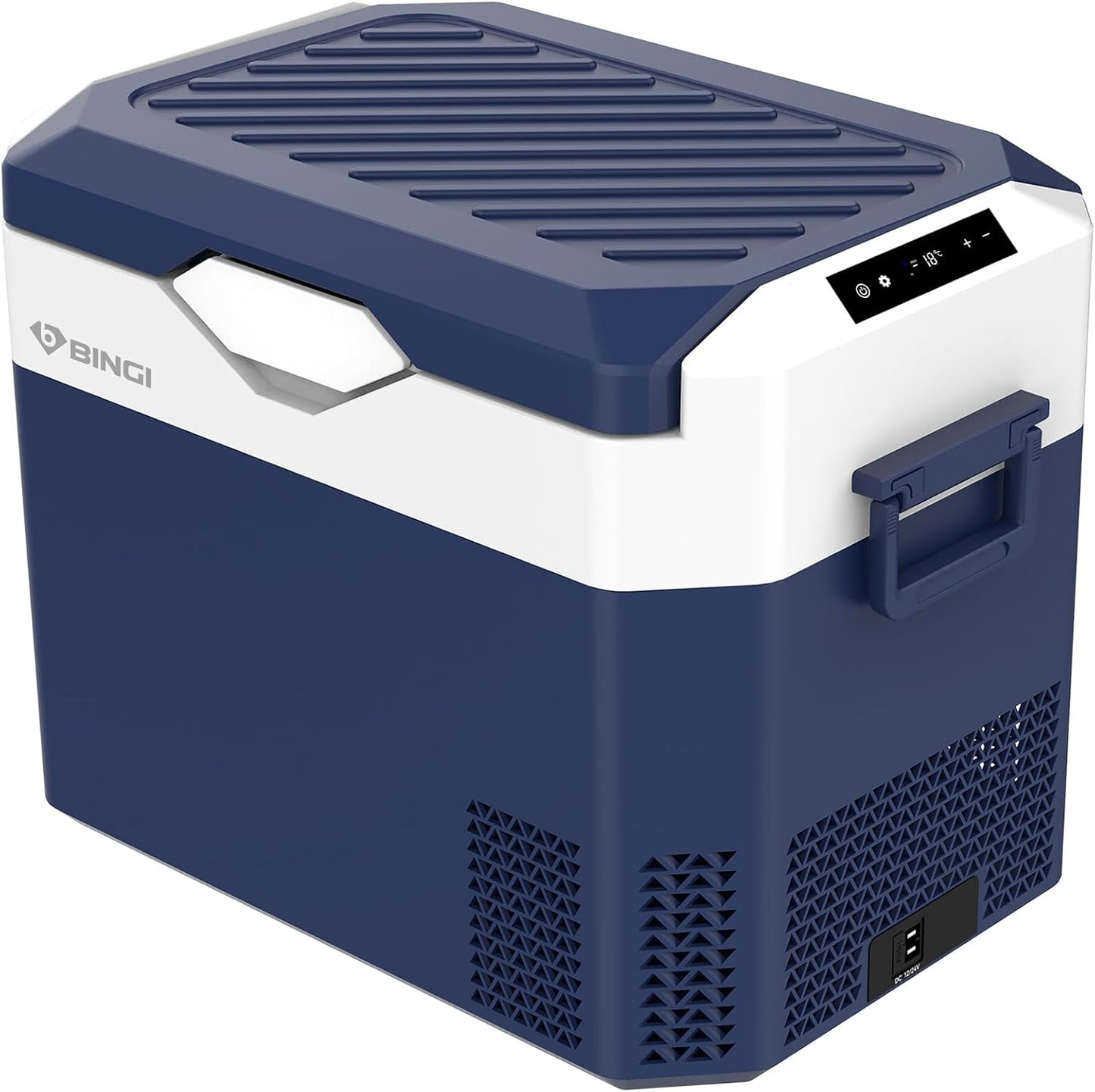BINGI Compressor Koelbox, 30 Liter Draagbare Auto Koelkast, 12/24 V DC en 230 V AC voor Auto, Vrachtwagen, Camping, Camper en Stopcontact
