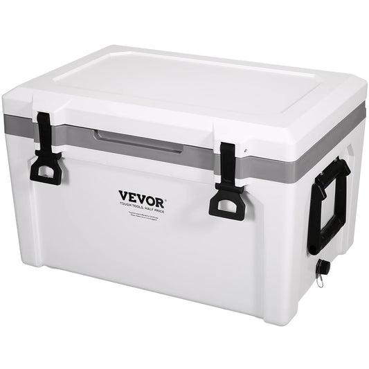 VEVOR Passieve Koelbox Ijs 57,26 L, Geïsoleerde Koelbox Camping Thermobox 45-50 Blikken, Camping Box Koelbox met een Mand, Isolatie Koelbox Draagbaar, Multifunctionele Ijskoelbox