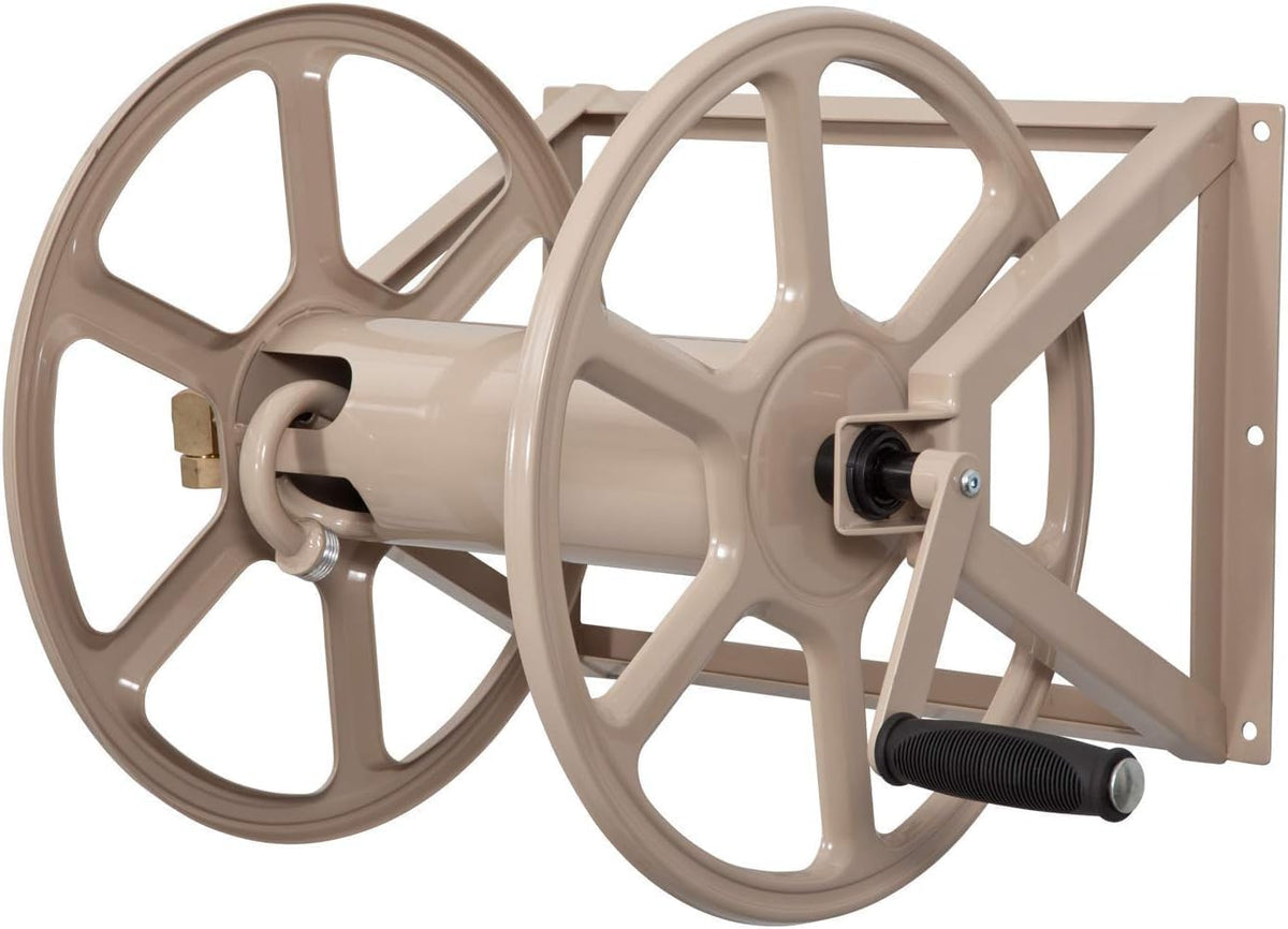Liberty Garden Products Stalen wand/vloer gemonteerde slanghaspel