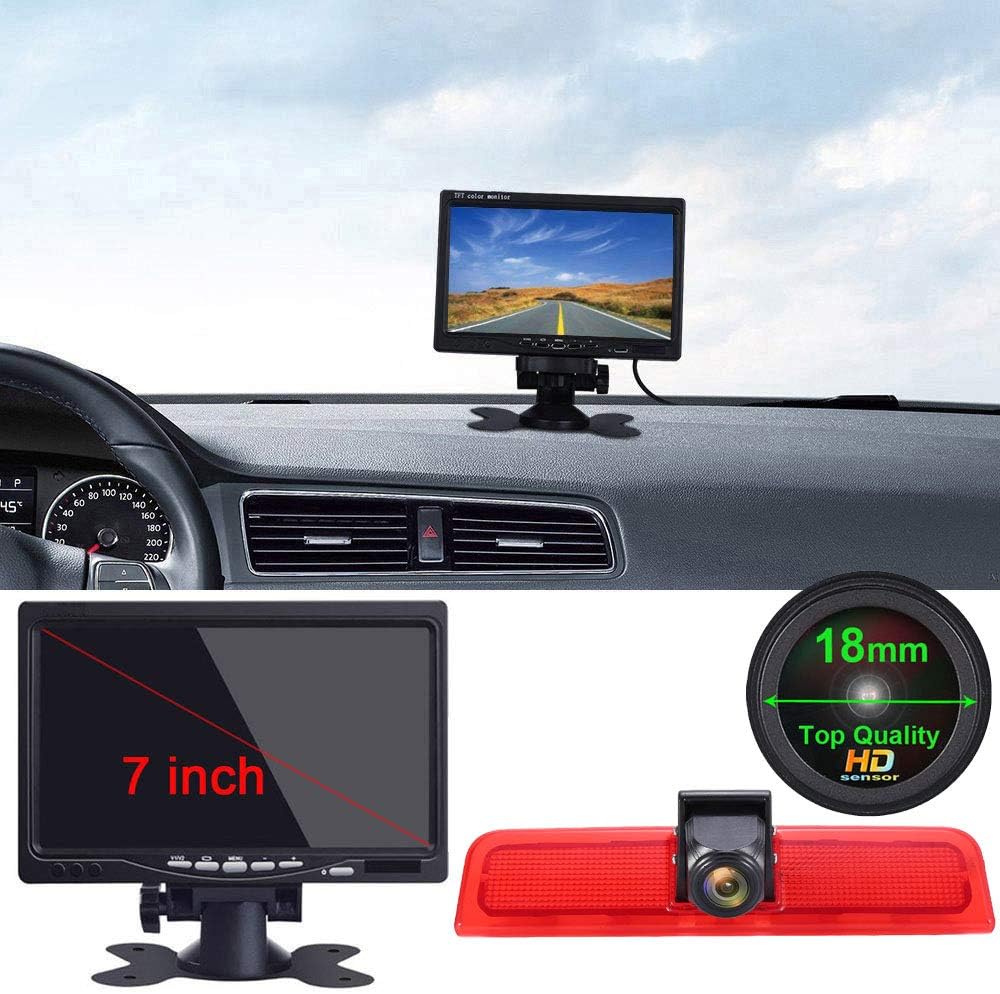 7 inch TFT LCD kleurendisplay auto monitor + 1280 x 720 pixels 1000 TV lijnen HD nachtzicht achteruitrijcamera voor VW Caddy Life 2K Facelift III box 2KA Combi Cross maxi Tdi derde 3 2003-2014 Bj/