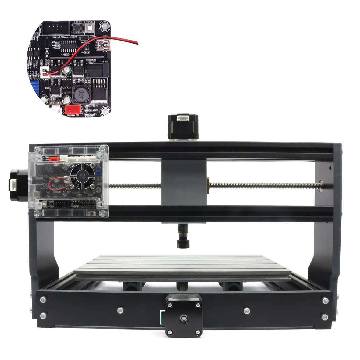 RATTMOTOR CNC freesmachine3018-Pro, 3-as frees graveermachine GRBL verspreiding, 3018-Pro CNC Router, 4G USB Flash Drive, werkgebied 300x180x450mm voor PVC PCB houtsnijdingen DIY-graveur