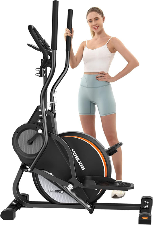 3-in-1 Crosstrainer – Elliptische Trainer – Stepper – Stairmaster – Fitnessmachine – 16 Weerstandsniveaus – 8 kg Vliegwiel – Magnetische Weerstand – Polssensor – Compact & Stabiel