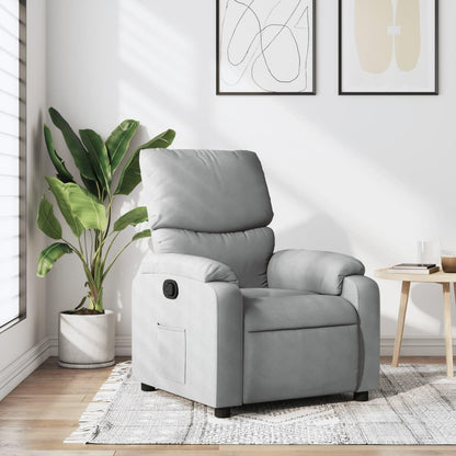 vidaXL Armchair adjustable fabric light grey, recliner chair, recliner chair, armchair, armchair, lazy chair, tv chair, stand chair, recliner chair