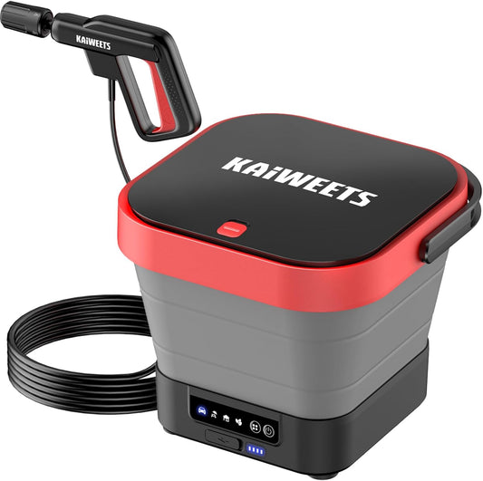 Draagbare Hogedrukreiniger – Mobiele Reiniger – Mini Hogedrukspuit – Compacte Schoonmaker – Outdoor Reinigingsapparaat – 15 Bar Krachtige Waterdruk – 12L Watertank Met USB-C Opladen