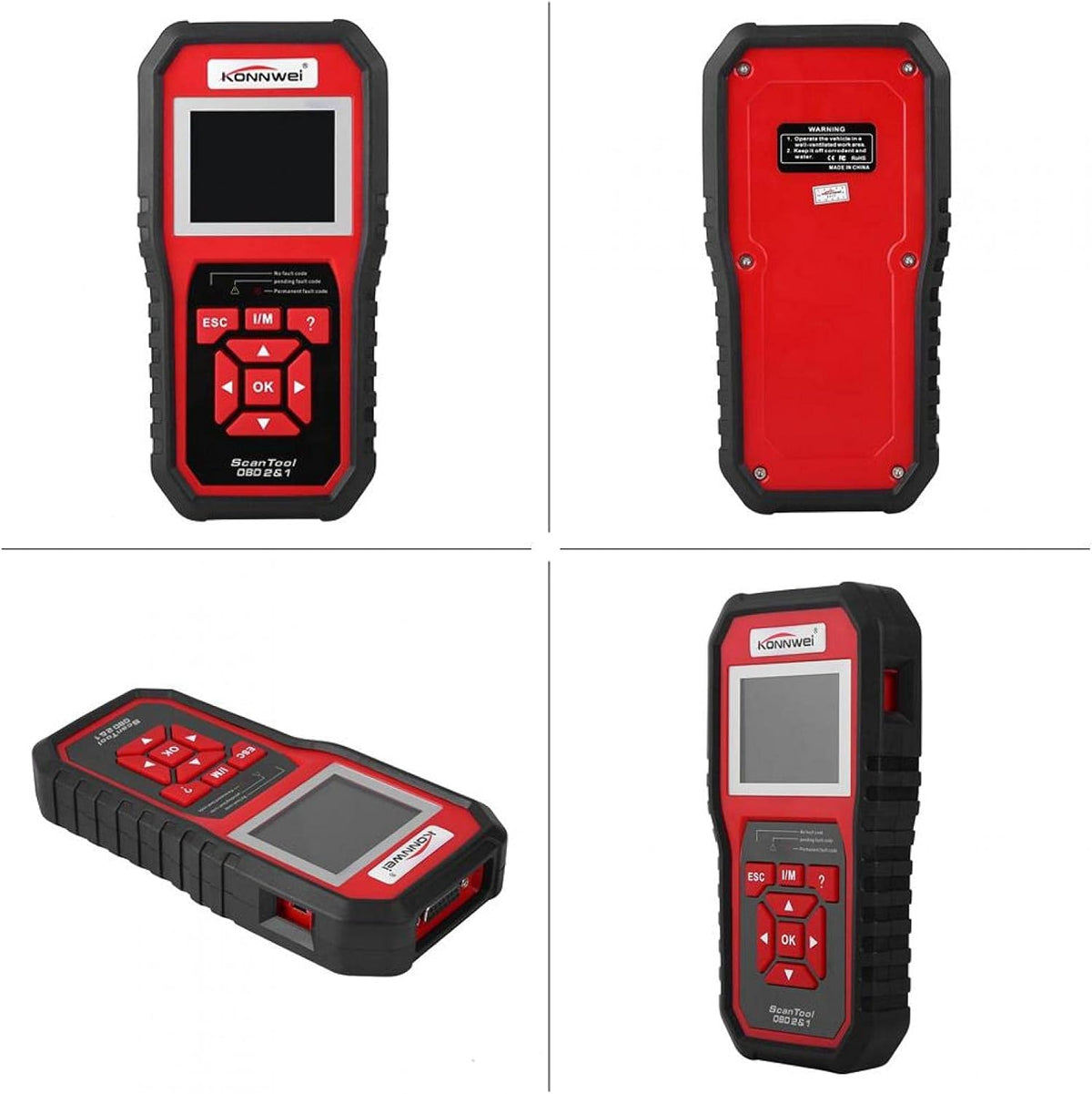 OBD2 Scanner – Auto Diagnoseapparaat – Foutcode Uitlezer – Check Engine Reader – EOBD Scanner – One-Click I/M Readiness – Kleurenscherm Met Geluidssignaal