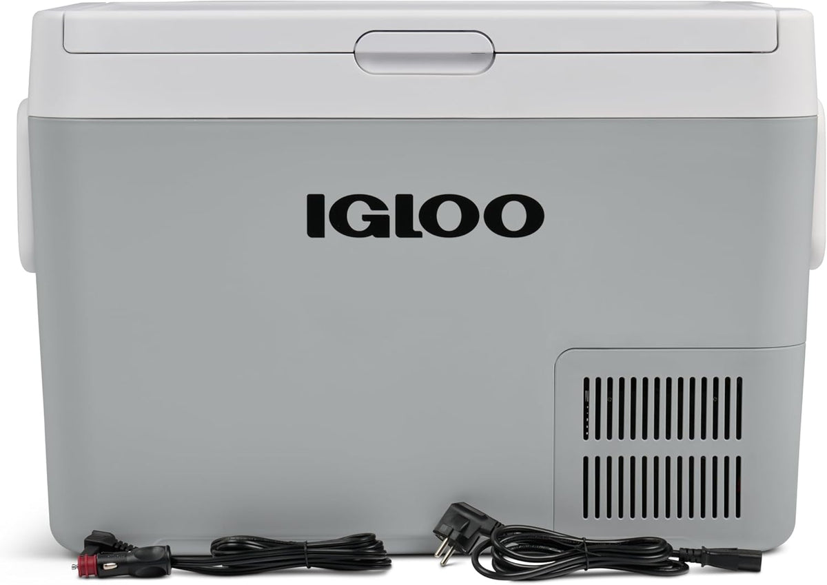IGLOO ICF 60 glacière à 59 liter, 12/24 V en 230 V, mini-Refrigérateur -18 °C tot 20 °C voor voertuigen, vrachtwagens, Bateau, campingwagens en voorbereiding.
