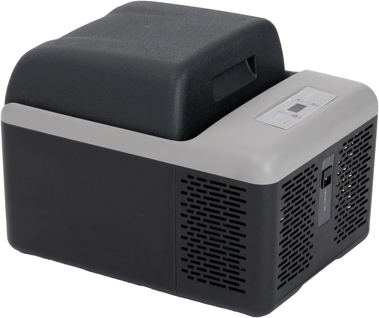 Alpicool C12PT Koelbox, 12 liter, 12 V, mini-koelkast, elektrische compressor, auto, koelkast, camping, vriesbox, klein, draagbaar, voor auto, vrachtwagen, boot, camper, zwart