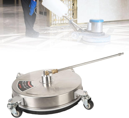 Oppervlaktereiniger – Hogedrukreiniger Oppervlaktesproeier – Vloerreiniger – Reinigingskop – 15 Inch – 4000 PSI Werkdruk – Robuust Messing Met RVS