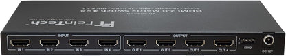 FeinTech VMS04400 HDMI 2.0 Matrix Switch 4x4 met Scaler 4 in/Out 4K 60Hz Ultra HD 18Gbps