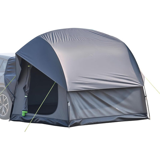 VEVOR Campingtent voor SUV, PU 2000 mm, waterdicht, ruim dubbellaags design voor 5-8 personen, met netramen, inclusief luifel en opbergtas, 2400 x 2400 x 2150 mm