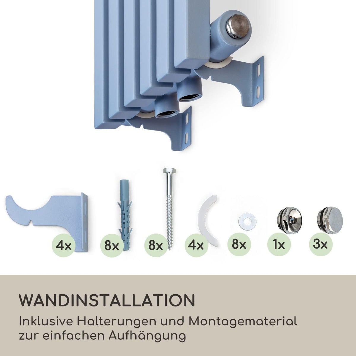 Warmwaterradiator – Handdoekradiator – Handdoekdroger – Badkamerradiator – Verticale Wandradiator – 365 W – Elektronische Thermostaat