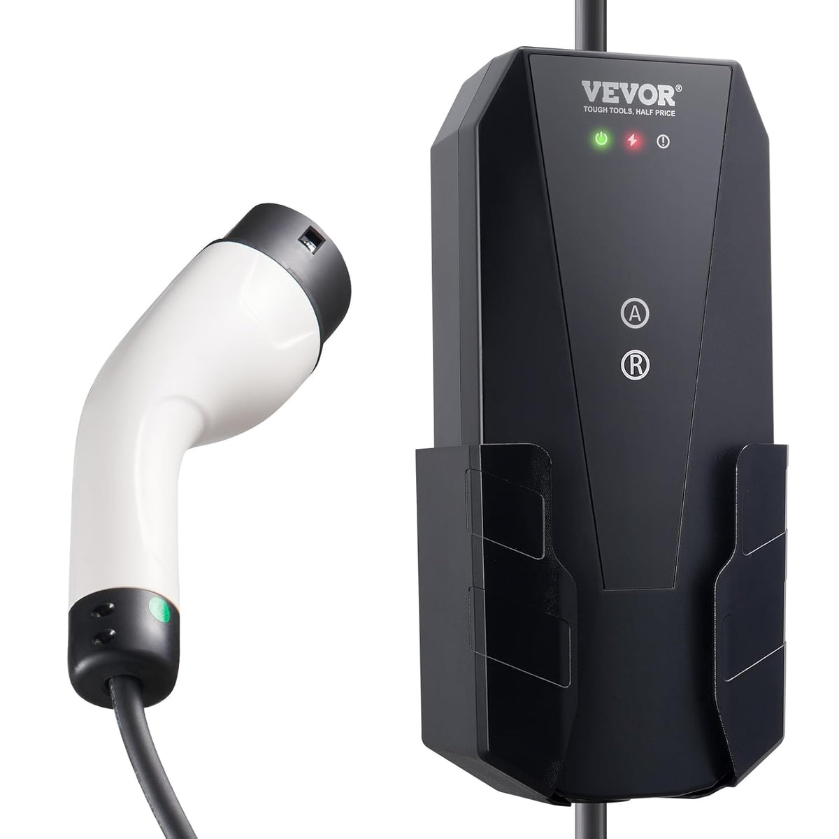 VEVOR Draagbare EV-oplader 3,68 kW oplader voor elektrische voertuigen EV-oplaadkabel type 2(IEC62196) CEE 7/7 stekker 8-16A 1-fase EV-laadstation 8,6 m kabellengte IP66 waterdicht Wallbox