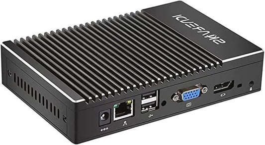 Mini PC Windows 10 Pro 8GB 128G Quad Core AMD 1450 Processor Mini Desktop Computer, Small PC with 2.4G + 5G WiFi/HDMI/VGA/USB 3.0/Type-C, Support Power On, PEX, Wake-on-LAN. - QUORE