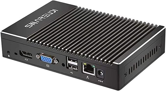 Mini PC Windows 10 Pro 8GB 128G Quad Core AMD 1450 processor Mini Desktop Computer, kleine pc met 2,4G + 5G WiFi/HDMI/VGA/USB 3.0/Type-C, ondersteuning Power On, PEX, Wake-on-LAN.