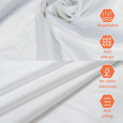 Duvet Cover Set, 3 Sided Zipper, 100% Cotton Duvet Cover 3 Pieces with one Duvet Cover,Two Pillowcase, Triple-Zip System for Simple Changing (King (U.S. Standard))
