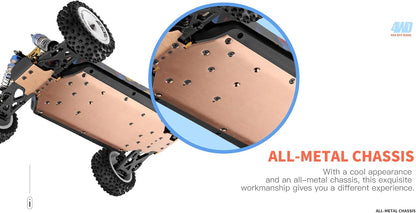 RC Auto – Radiografisch Bestuurbare Auto – RC Racer – Elektrische Raceauto – Offroad Buggy – 1:12 Schaal – 75 km/u Topsnelheid – Vierwielaandrijving met Oliegedempte Schokbrekers