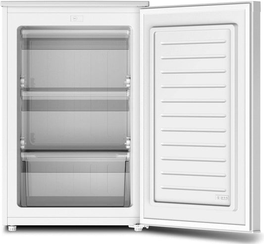 Upstreman UF98 L vrieskast, klein, diepvriezer met 3 laden, vier-sterrenkoeling, vriezer, compact, wit - QUORE