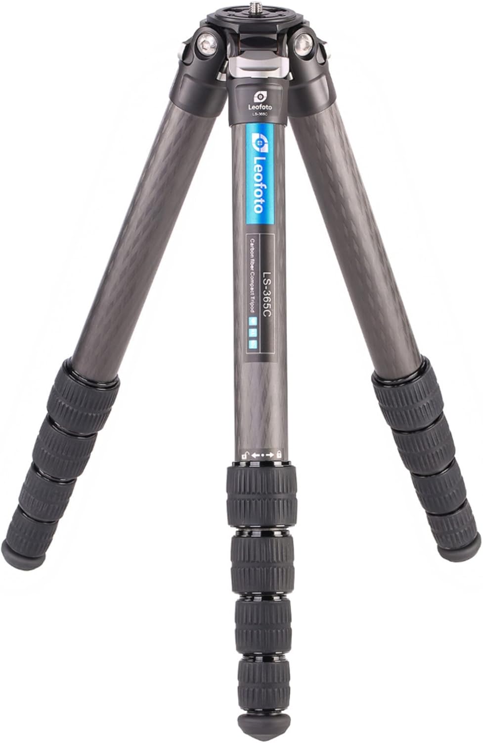 Leofoto - Ranger - Carbon Statief - Max. Hoogte: 48 cm - Min. Hoogte: 8 cm - Benen verstelbaar in 3 Hoeken - Ideaal voor Macrofotografie - LS-365C