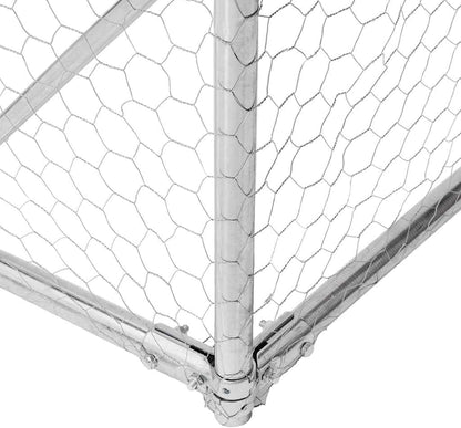 vidaXL Chicken coop with roof 2.5x6x2.25m galvanized steel - QUORE