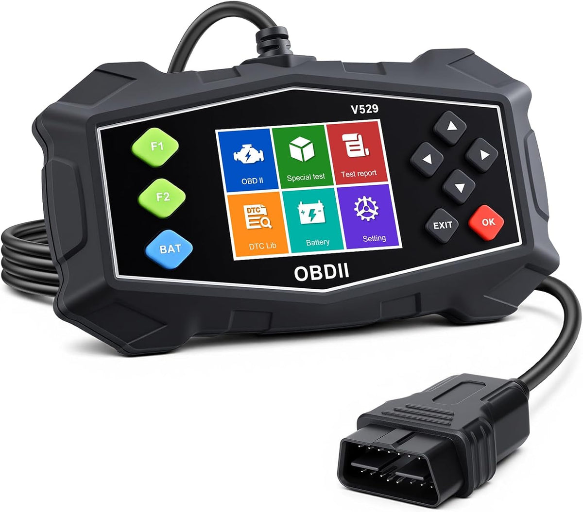 OBD2-Scanner – Diagnostisch Hulpmiddel – Autoscanner – Codelezer – Foutcode Scanner – 2,8 Inch Kleurenscherm – 40.000+ DTC’s & Live Datastroom