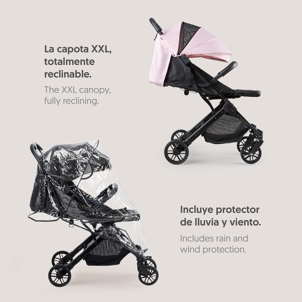 MINIMUM PLUS SPACE kinderwagen tot 22 kilogram - verwisselbare roze kap