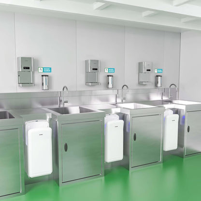 AIKE 2005H handdroger, Commerciële Elektrische Handdroger, met HEPA-filter, Super Krachtig, 7-10 Seconden om te drogen, 1750-2050W