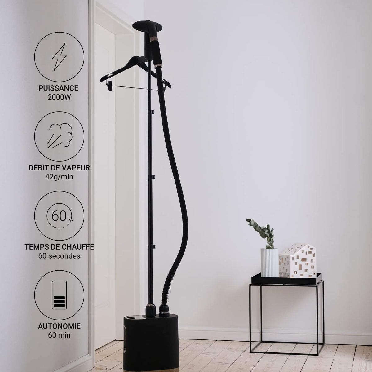 Stoomstrijkijzer – Kledingstomer – Verticale Stomer – Strijkstomer – Stoomapparaat – 2000W – 42 G/Min Stoomafgifte