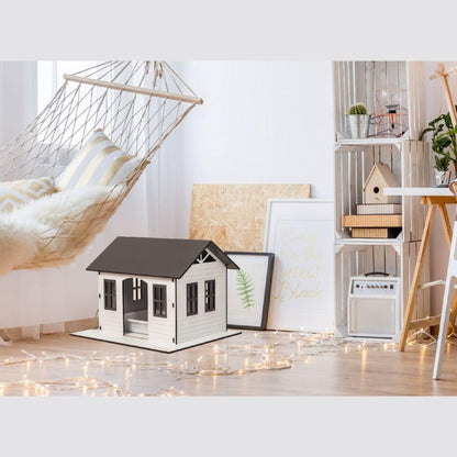 SAMMY & KIMMY LOVE Kattenbak met schep – geurremmend – designerhuis voor binnen, hygiënisch, met uitneembare bak, waterdicht – 520 x 610 x 710 mm